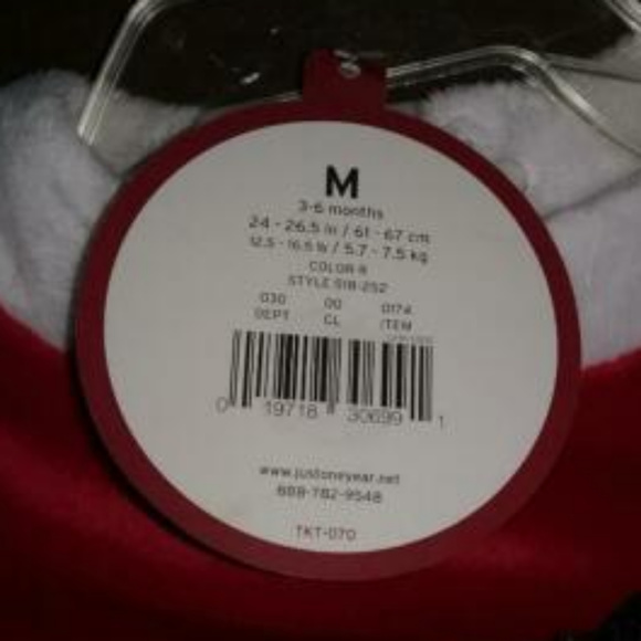 New Carter's Santa Christmas Dress M 3-6 Months - Picture 2 of 2
